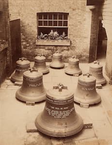 Old photograph Cast Bells by Whitechapel Bell Foundry